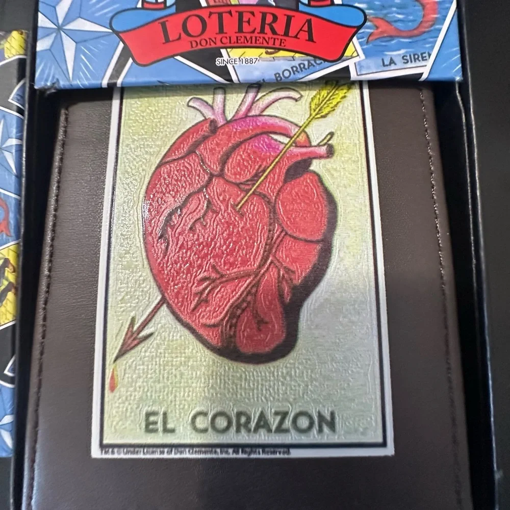 🆕Loteria EL CORAZON Faux Leather Wallet